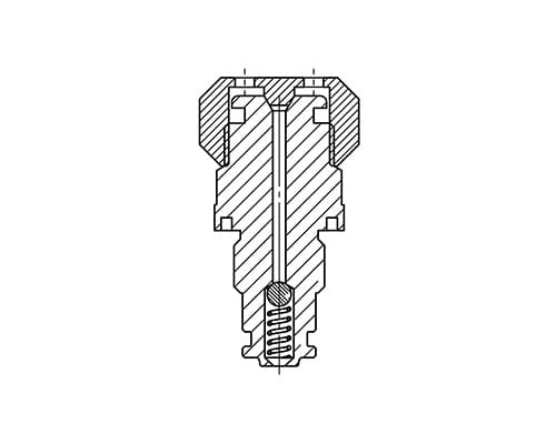 Grease Fitting Vent Cup with O-Ring and Graphoil​