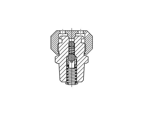 Double Ball Grease Fitting Vent Cup